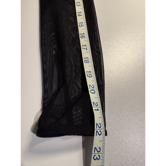 M&S Black Velvet Long Sleeve Secret Support Dress Sz US 8 Wednesday Addams Goth - Picture 13 of 13